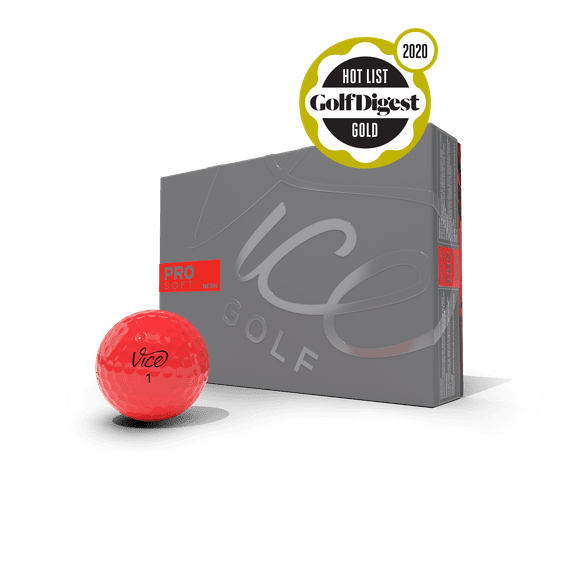 Vice Golf Pro Soft RED 2020 | 12 Golf Balls | Features
