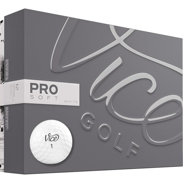 Vice Golf Pro Soft White Golf Ball 1 Dozen