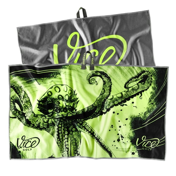 Vice Golf Shine Towel - Neon Lime