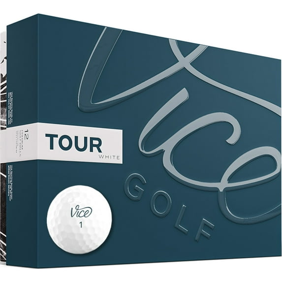 Vice Golf Tour Golf Ball, White 1 Dozen