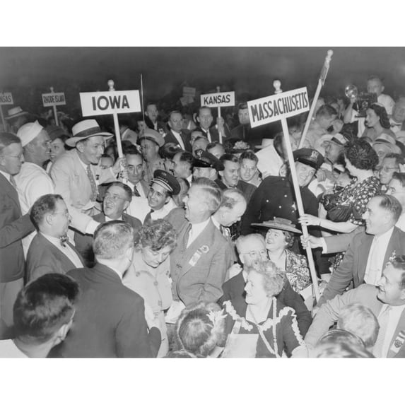 Vice President Henry A. Wallace At The 1944 Democratic Convention History (36 x 24)