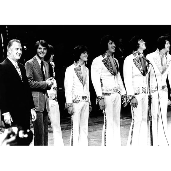 Vice President Spiro Agnew And The Osmonds. 'Young Voters Of America' Concert Feature The Wholesome Osmond Family In A