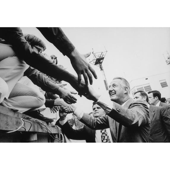 Vice President Spiro Agnew Campaigning In 1972. History (24 x 18)