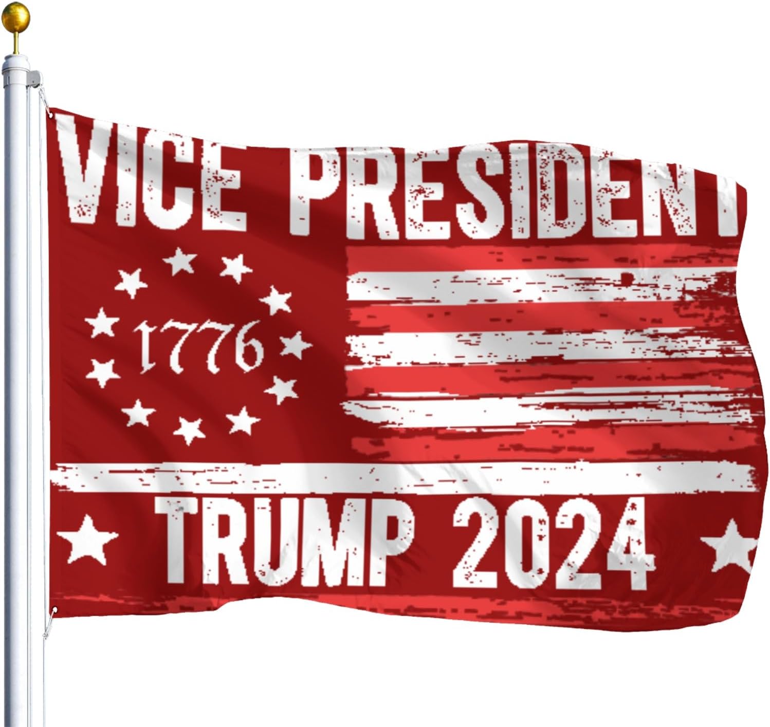 Vice President Trump Funny Biden 2024 Election Retros US Flag Flags For