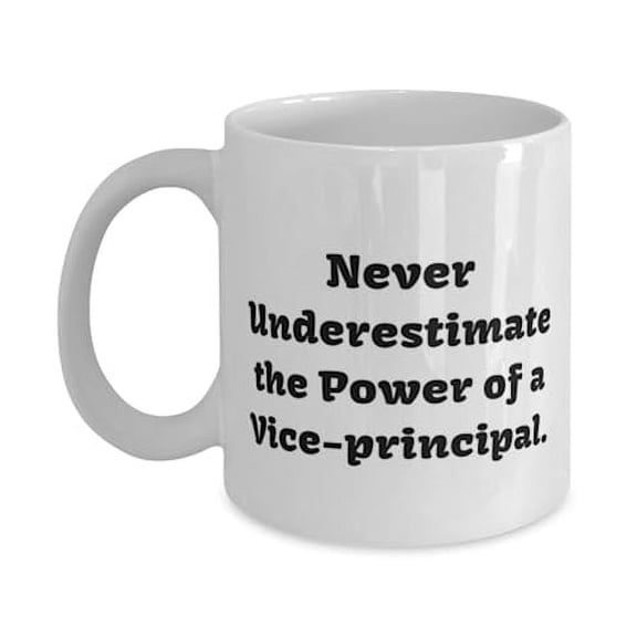 Vice-Principal Gifts For Coworkers, Never Underestimate the Power of a, Sarcastic Vice-Principal 15oz Mug, Cup From Friends, Best gifts for vice principals, Gift ideas for vice principals, What