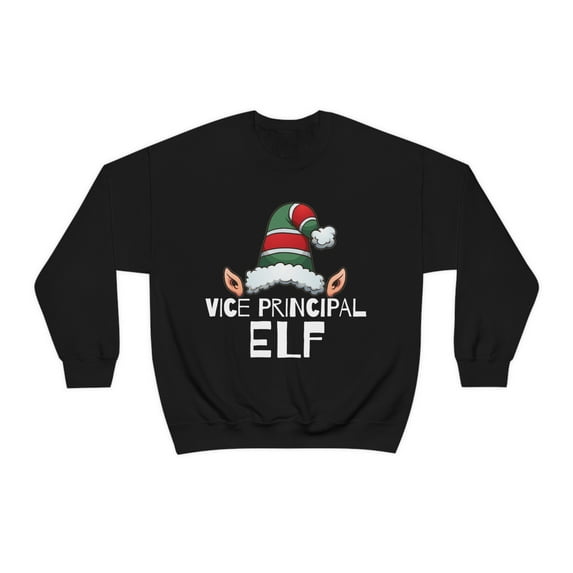 Vice Principal Teacher Elf Unisex Sweatshirt, S-2XL Christmas Elves