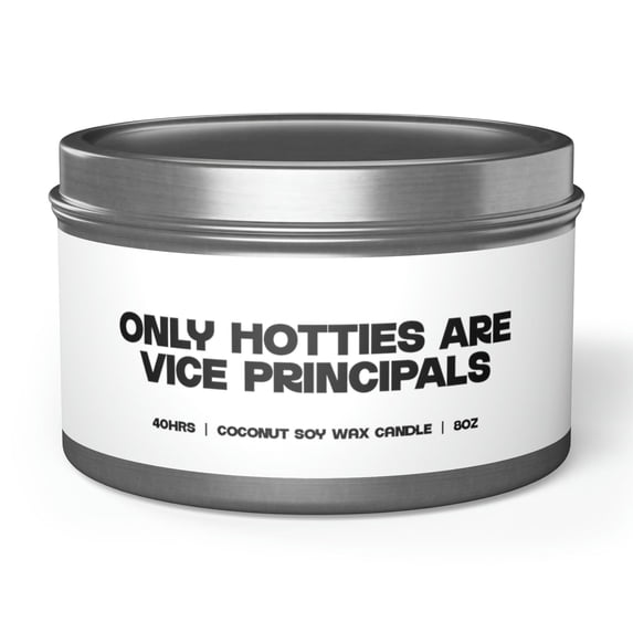 Vice Principal Tin Candle Gift Decor Vanilla Coffee Scented