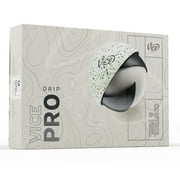 Vice Pro Drip 2024 Golf Balls, Lime/Black, 1 Dozen