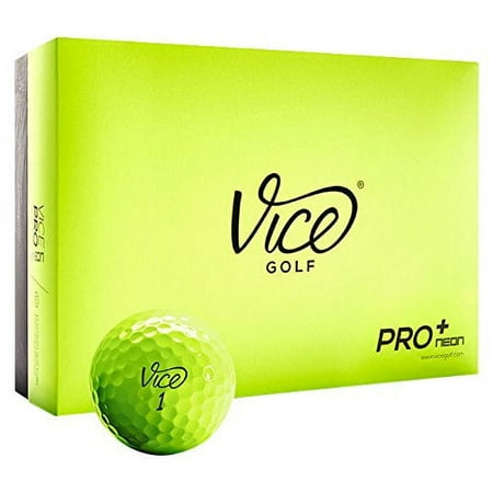 Vice Pro Plus Golf Balls, Lime (One Dozen)