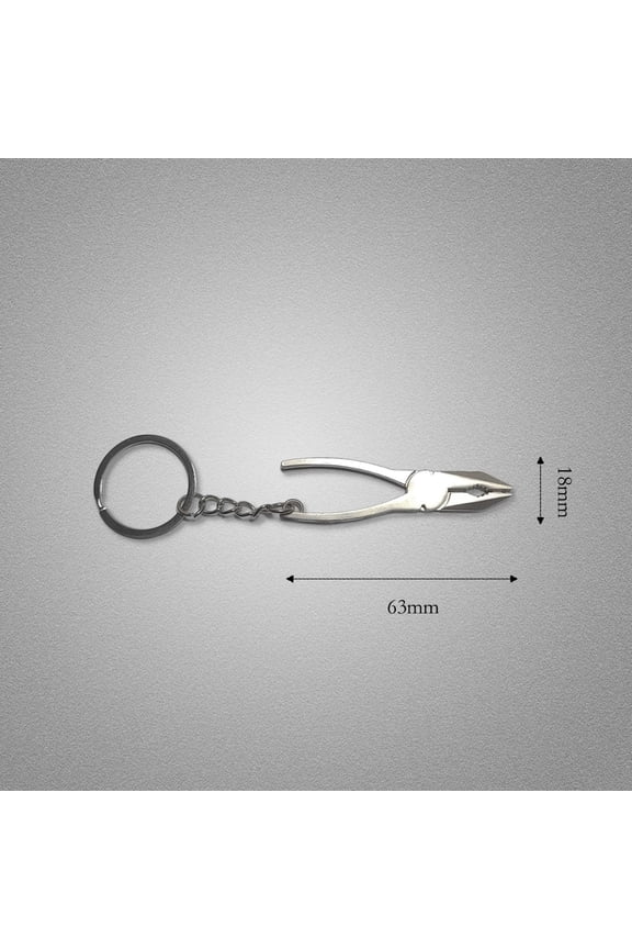 Vice grip Metal Keychain, Silver, 1