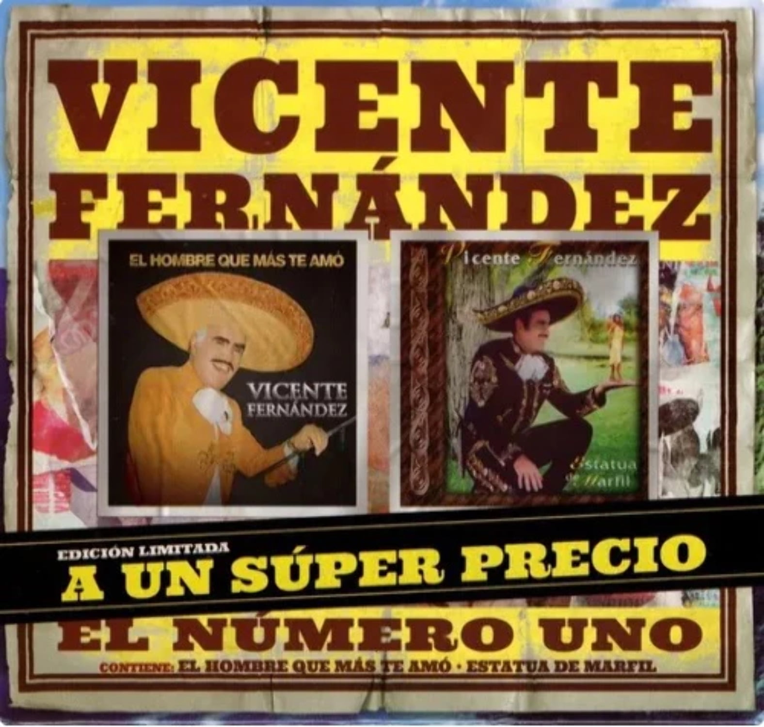 Vicente Fernandez El Numero Uno El Hombre Que Mas Te Amo Estatua de Marfil (CD)