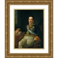 thumbnail image 1 of Vicente López Portaña 15x18 Gold Ornate Wood Frame and Double Matted Museum Art Print Titled - Portrait of the Marquis of Labrador, Spanish Ambassador to the Congress of Vienna of 1815 (ca., 1 of 4