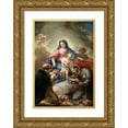 thumbnail image 1 of Vicente López Portaña 18x24 Gold Ornate Framed and Double Matted Museum Art Print Titled - Virgin with St. Francis and St. Dominic (circa 1790), 1 of 4