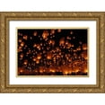 thumbnail image 1 of Vichaya 24x17 Gold Ornate Wood Framed with Double Matting Museum Art Print Titled - Floating Lanterns, 1 of 4