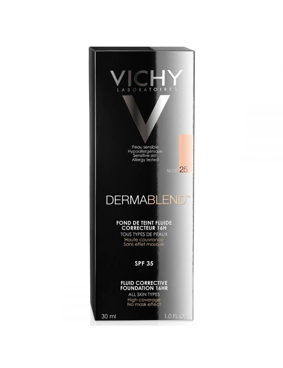 Vichy Dermablend Fluid Corrective Foundation, 16h Coverage