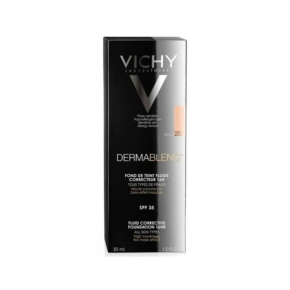 Vichy Dermablend Fluid Corrective Foundation 16h 25 Nude 30ml (1.01fl oz)