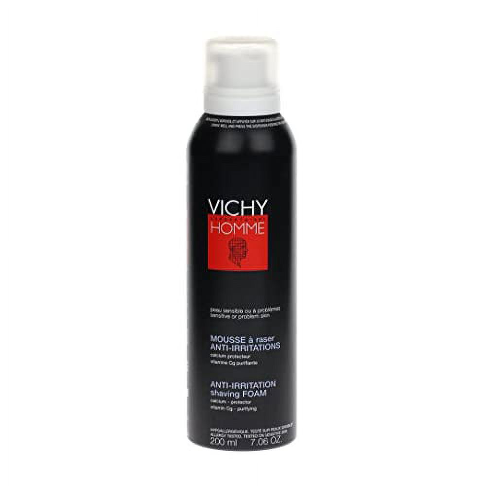 Vichy Homme AntiIrritation Shaving Cream for Men, Creamy Shaving Foam