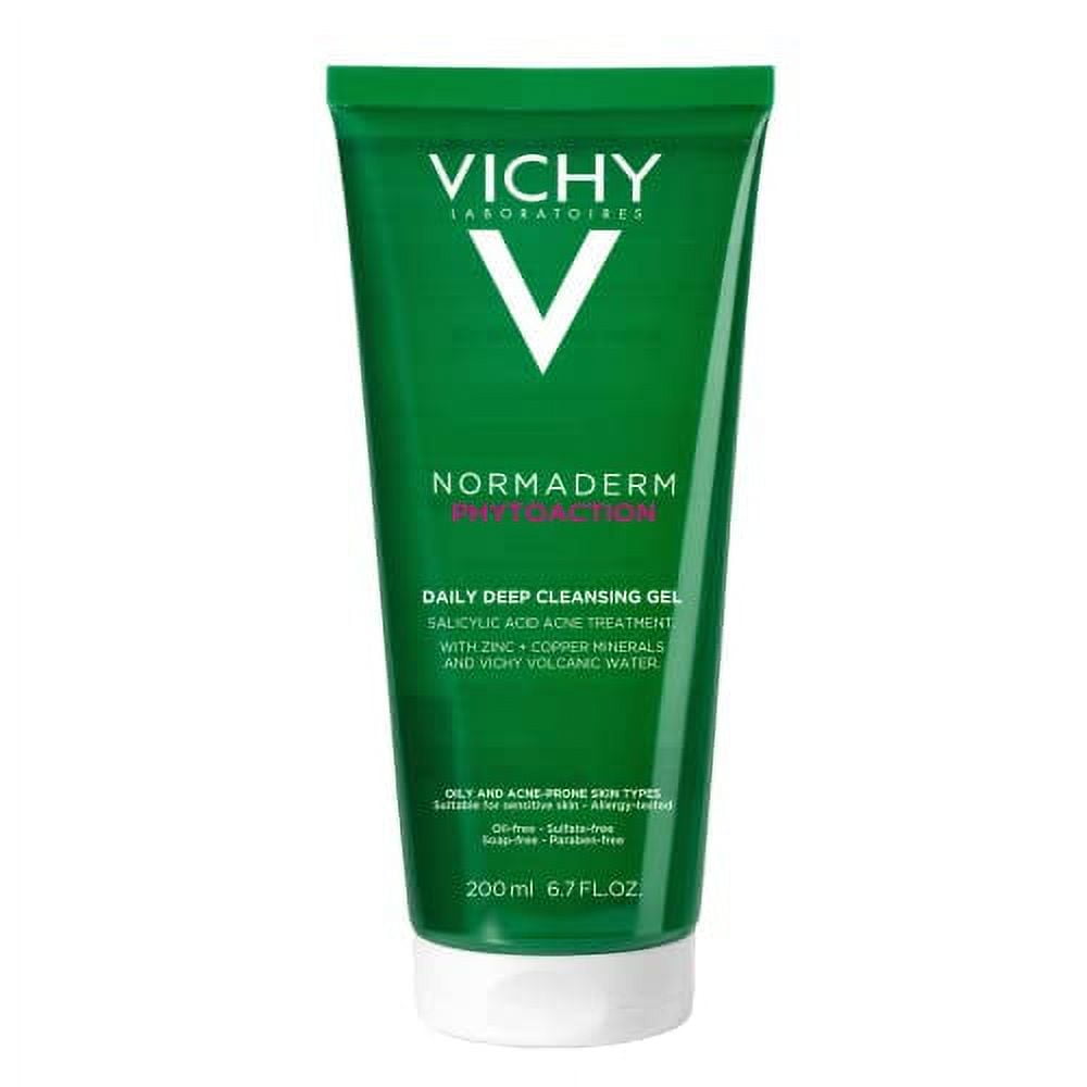 Vichy Normaderm Daily Acne Face Wash, Salicylic Acid Face Cleanser for