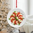 thumbnail image 1 of ViciArt Caprese Salad Ornament – 3mm Acrylic or Fiber Wood, UV-Printed, Italian Food Holiday Decor, 1 of 4