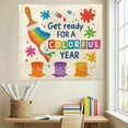 thumbnail image 1 of ViciArt Get Ready for a Colorful Year Classroom Tapestry – 60"x90" Polyester Back to School Wall Hanging, Rainbow Art Teacher Decor, 1 of 4