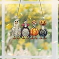 thumbnail image 1 of ViciArt Halloween Goose Acrylic Window Hanging – 6" Holographic Costume Suncatcher Decor, 1 of 4