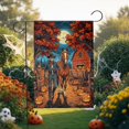 thumbnail image 1 of ViciArt Skeleton Cowboy Garden Flag – 28”x40” Halloween Horse & Pumpkin Farm Outdoor Décor, 1 of 4