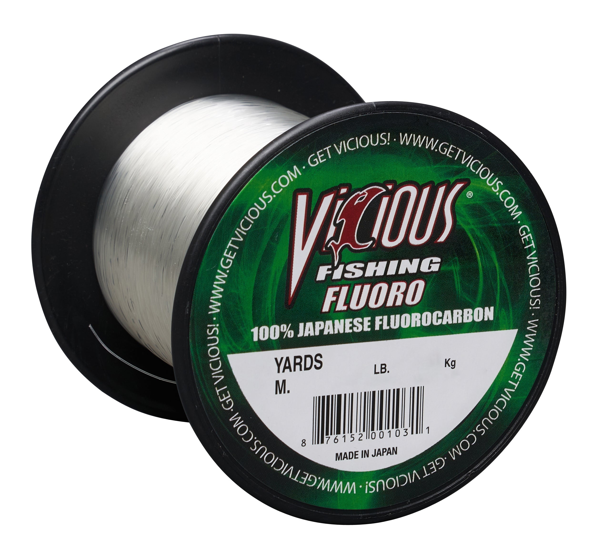 Vicious Fishing 100% Fluorocarbon 500 Yards Clear 15 lb.