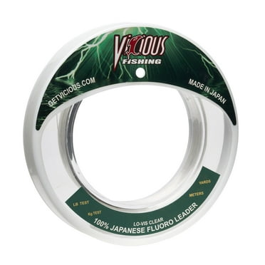Vicious 100% Japanese Fluorocarbon Leader - 80 Lb Test