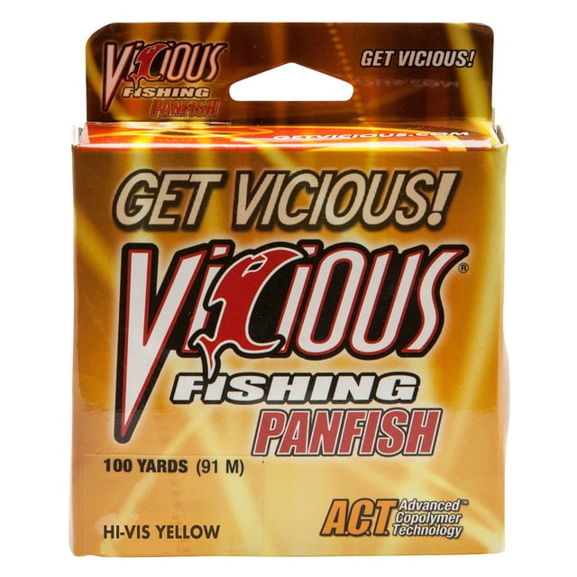 Vicious Fishing Panfish, Clear, 6lb test, 100 yards
