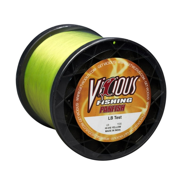 Vicious Panfish Hi-Vis Yellow Mono - 1LB Spool 