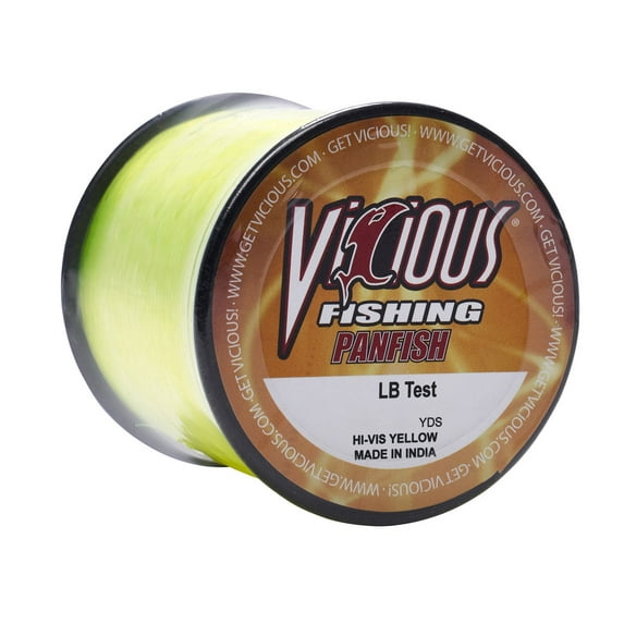 Vicious Panfish Hi-Vis Yellow Mono - 6 Lb Test
