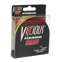 Vicious Standard Yellow Braid - 65 Lb Test