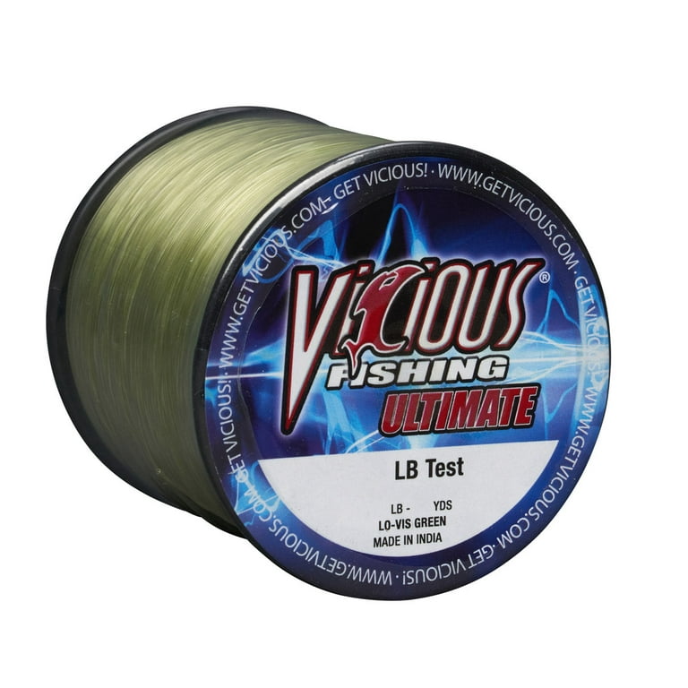 Vicious Ultimate Lo-Vis Green Mono - 1/4LB Spool 