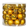 thumbnail image 1 of Vickerman 1.5"-2" Gold Shiny and Matte Finish Ball Ornament, 50 per Box, 1 of 2