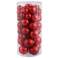 thumbnail image 1 of Vickerman 1.5"-2" Red Shiny and Matte Ornament, 50 per Box, 1 of 7