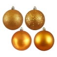 thumbnail image 1 of Vickerman 1.6" Antique Gold 4-Finish Ball Ornament Assortment, 96 per Box, 1 of 2