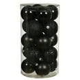 thumbnail image 1 of Vickerman 1.6" Jet Black 4-Finish Ball Ornament Assortment, 96 per Box, 1 of 2