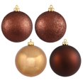 thumbnail image 1 of Vickerman 1.6" Mocha 4-Finish Ball Christmas Ornament 96 per Box, 1 of 2