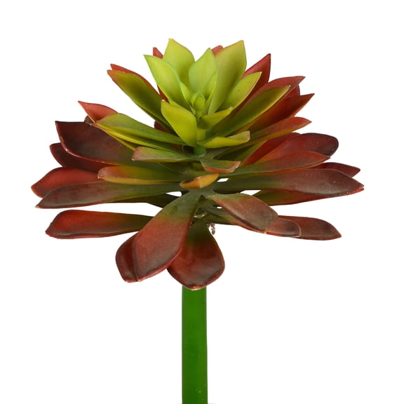 Vickerman 10" Artificial Red and Green Succulent Stem, Pack of 2