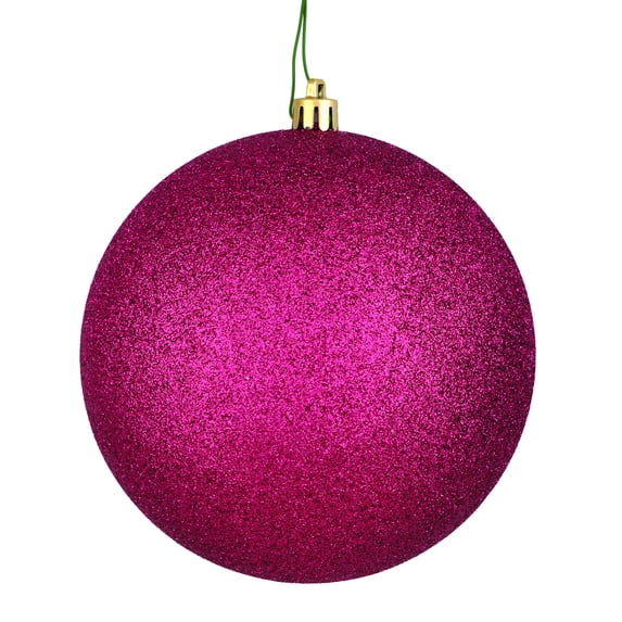 Vickerman 10" Berry Red Glitter Ball Ornament