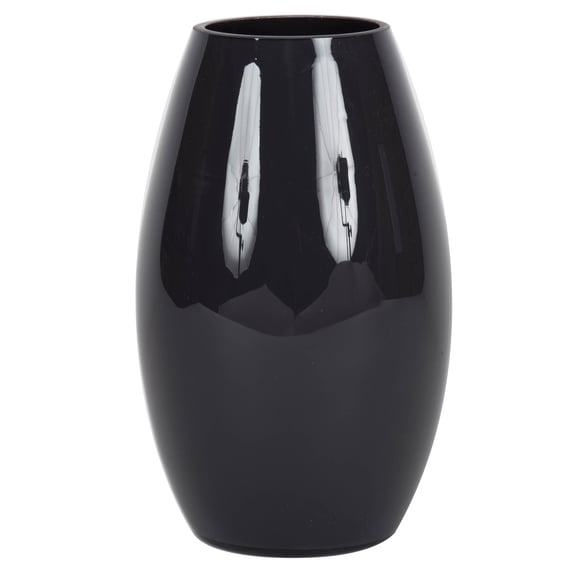 Vickerman 10" Black Rounded Glass Container