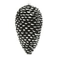 thumbnail image 1 of Vickerman 10" Black/White Matte Glitter Pinecone Christmas Ornament, Pack of 2, 1 of 2