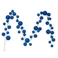 thumbnail image 1 of Vickerman 10' Blue Pearl Branch Ball Wire Garland., 1 of 4