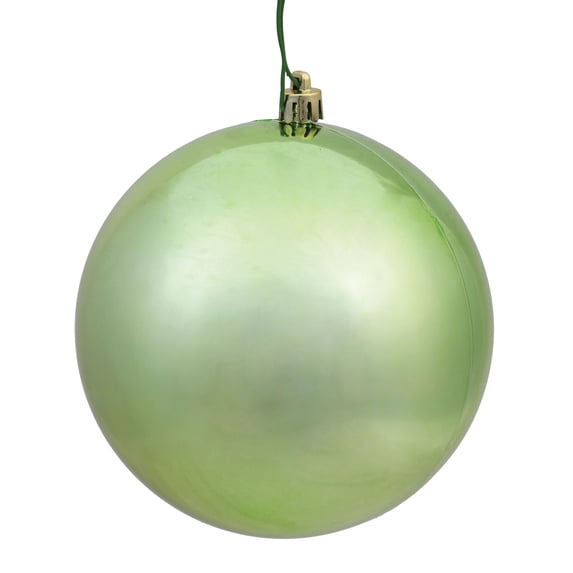 Vickerman 10" Celadon Shiny Ball Ornament
