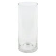 thumbnail image 1 of Vickerman 10" Clear Cylinder Glass Container. Includes two pieces per set., 1 of 5