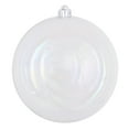 thumbnail image 1 of Vickerman 10" Clear iridescent ball ornament. Shatterproof Pre-drilled cap secured with 6" of green floral wire. Comes with a 1 year seasonal warranty., 1 of 1