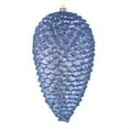 thumbnail image 1 of Vickerman 10" Lilac Matte Glitter Pinecone 2/Box. Add some sparkle to your holiday decorating projects with this matte pinecone that features glitter accents. Includes 2 pieces per box. Made with shat, 1 of 1