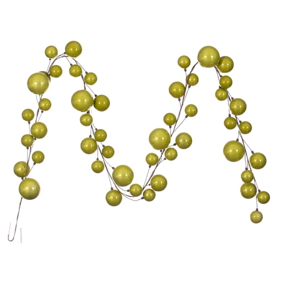 Vickerman 10' Lime Pearl Branch Ball Wire Garland.