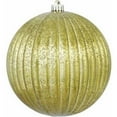 thumbnail image 1 of Vickerman 10" Olive Mercury Pumpkin Ball Christmas Ornament, 1 of 1
