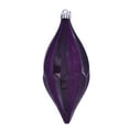 thumbnail image 1 of Vickerman 10" Plum Candy Glitter Shuttle Christmas Ornament, Pack of 2, 1 of 3